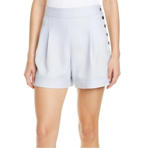 Club Monaco Lettee Button Flare Shorts - Picture 1 of 7